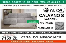 WERSAL - CALVANO NAROŻNIK S LEWY TK.BELLAGIO 16